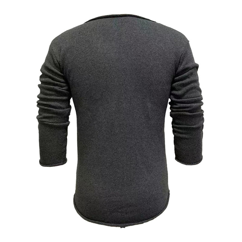 Thomas I Men's Casual V Neck Long Sleeve Sweater