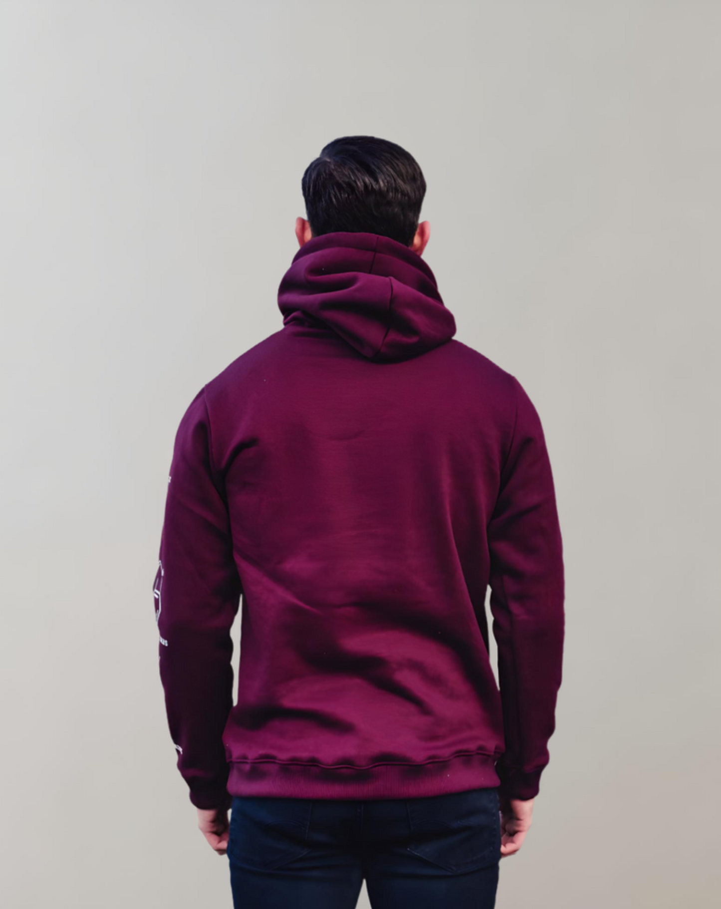 Hoodie Molecule design in Burgundy