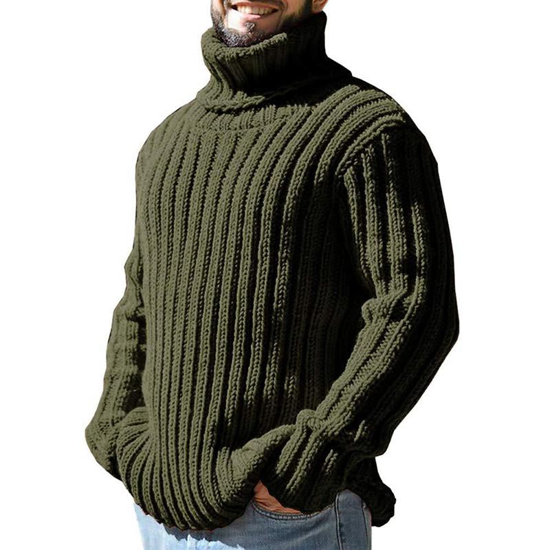 Jamie I Men's Casual Turtleneck Slim Fit Knit Sweater