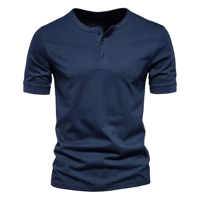 Men's Solid Color Short Sleeve T-Shirt