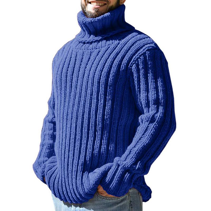 Jamie I Men's Casual Turtleneck Slim Fit Knit Sweater