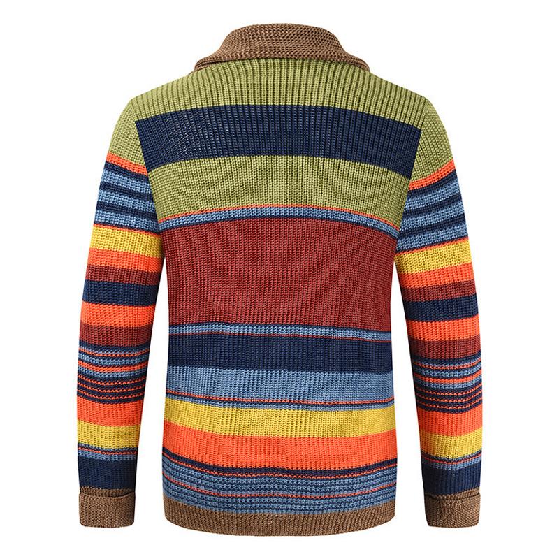 Hanckock I Men's Color block Lapel Sweater Jacket