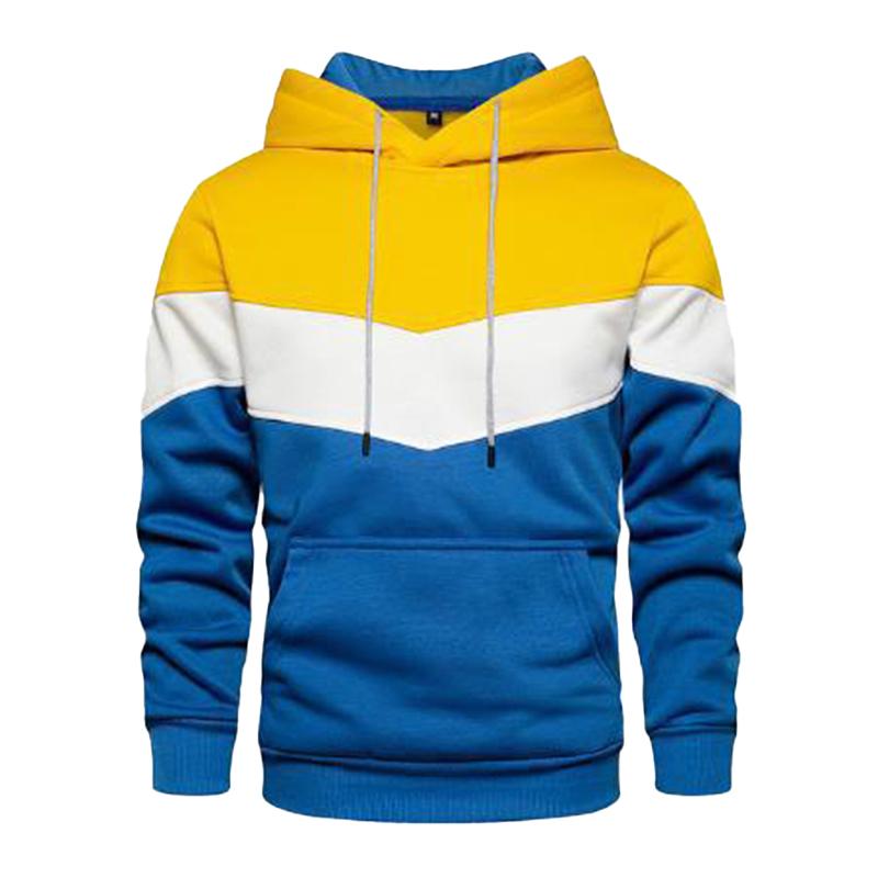 Tom - Casual Sports Color block Patchwork Hoodie