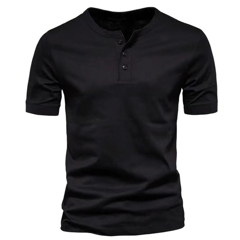 Men's Solid Color Short Sleeve T-Shirt