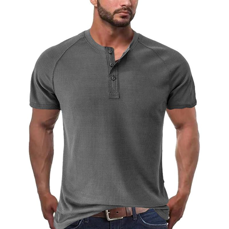 Men's Tough Guy Short Sleeve Henley T-Shirt