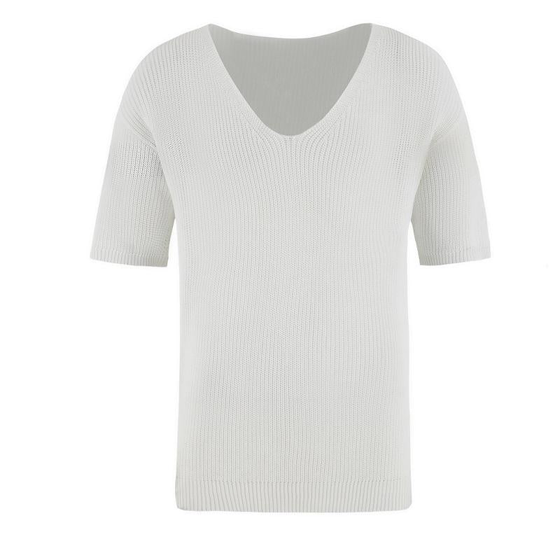 Men's V-neck Sweater T-shirt