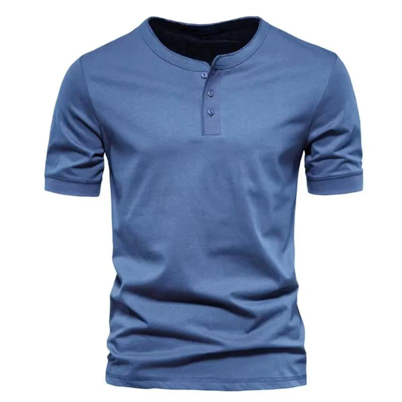 Men's Solid Color Short Sleeve T-Shirt